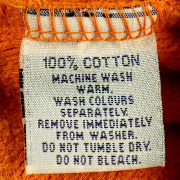 Logan Yachting Men's Corduroy Long Sleeve Polo Orange Zip 100% Cotton Small - Picture 7 of 11